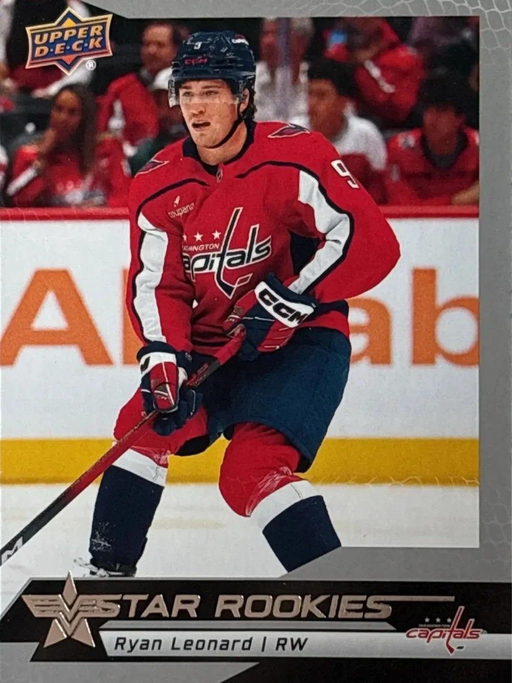 Upper Deck Ryan Leonard Rookie Hockey Trading Card